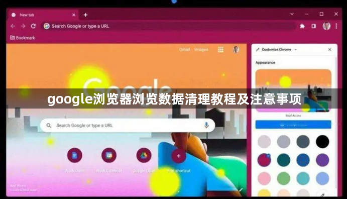 google浏览器浏览数据清理教程及注意事项1