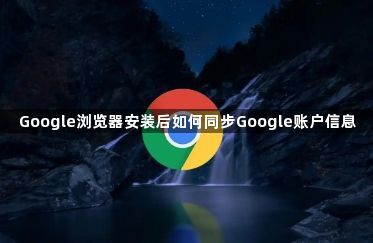 Google浏览器安装后如何同步Google账户信息1