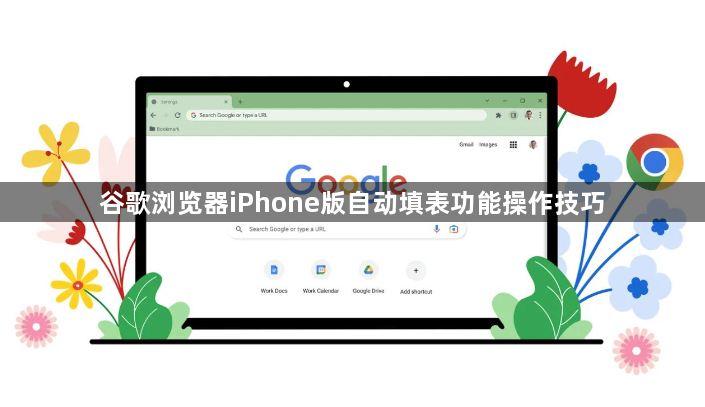 谷歌浏览器iPhone版自动填表功能操作技巧1