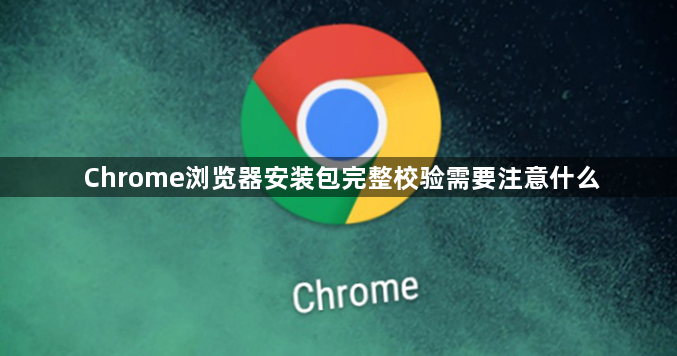 Chrome浏览器安装包完整校验需要注意什么1
