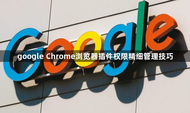 google Chrome浏览器插件权限精细管理技巧1