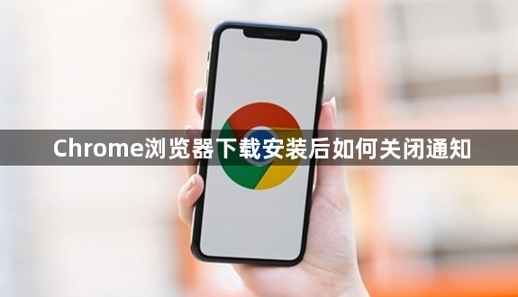 Chrome浏览器下载安装后如何关闭通知1