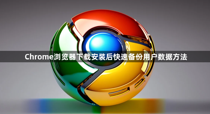 Chrome浏览器下载安装后快速备份用户数据方法1