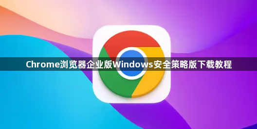 Chrome浏览器企业版Windows安全策略版下载教程1