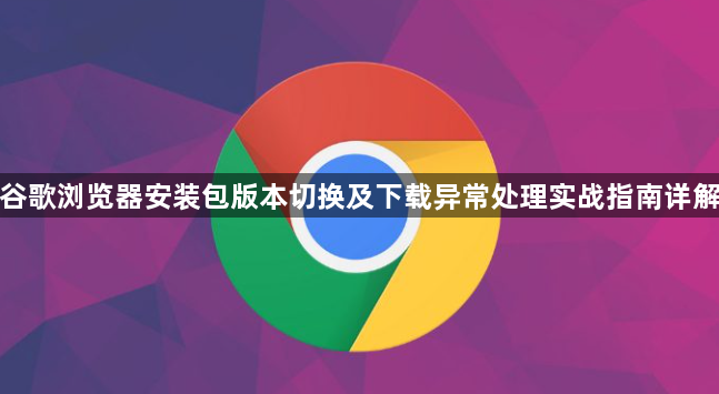 谷歌浏览器安装包版本切换及下载异常处理实战指南详解1