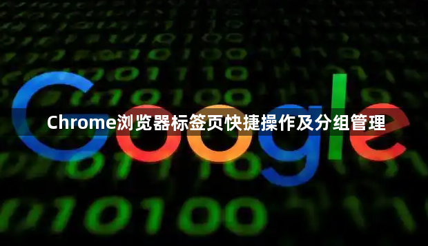 Chrome浏览器标签页快捷操作及分组管理1