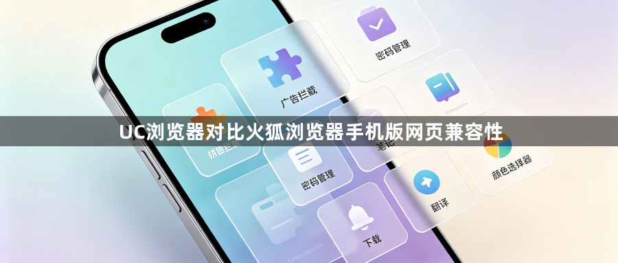 UC浏览器对比火狐浏览器手机版网页兼容性1