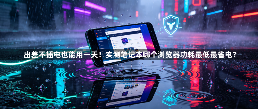 出差不插电也能用一天!实测笔记本哪个浏览器功耗最低最省电?1