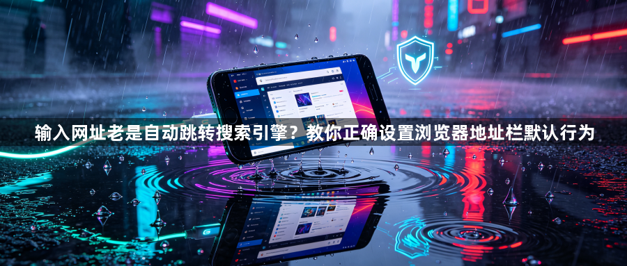 输入网址老是自动跳转搜索引擎？教你正确设置浏览器地址栏默认行为1