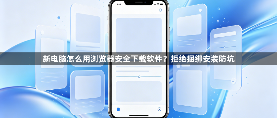 新电脑怎么用浏览器安全下载软件?拒绝捆绑安装防坑1