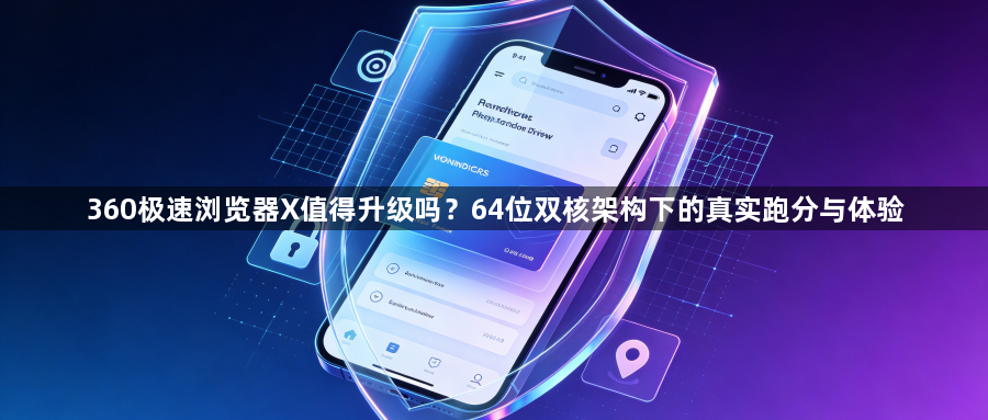 360极速浏览器X值得升级吗？64位双核架构下的真实跑分与体验1