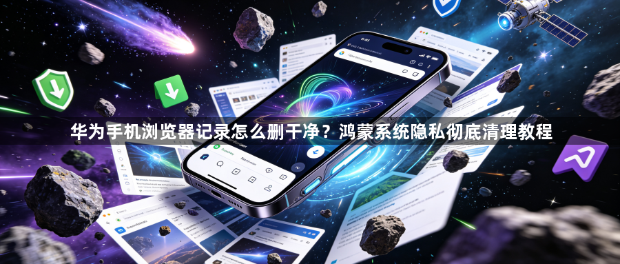 华为手机浏览器记录怎么删干净？鸿蒙系统隐私彻底清理教程1