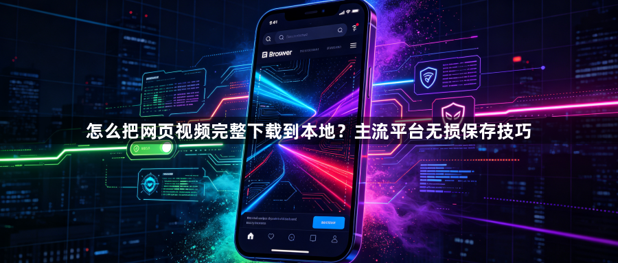 怎么把网页视频完整下载到本地？主流平台无损保存技巧1
