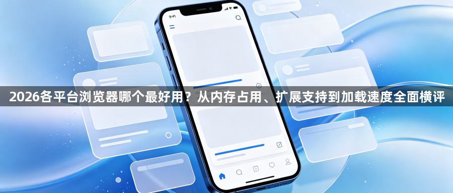 2026各平台浏览器哪个最好用?从内存占用、扩展支持到加载速度全面横评1