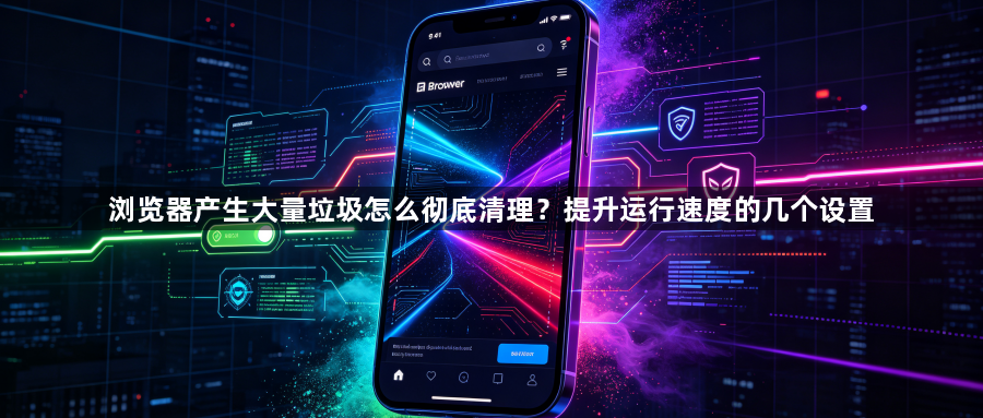 浏览器产生大量垃圾怎么彻底清理?提升运行速度的几个设置1