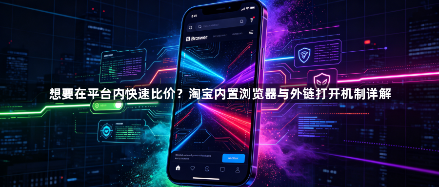 想要在平台内快速比价?淘宝内置浏览器与外链打开机制详解1