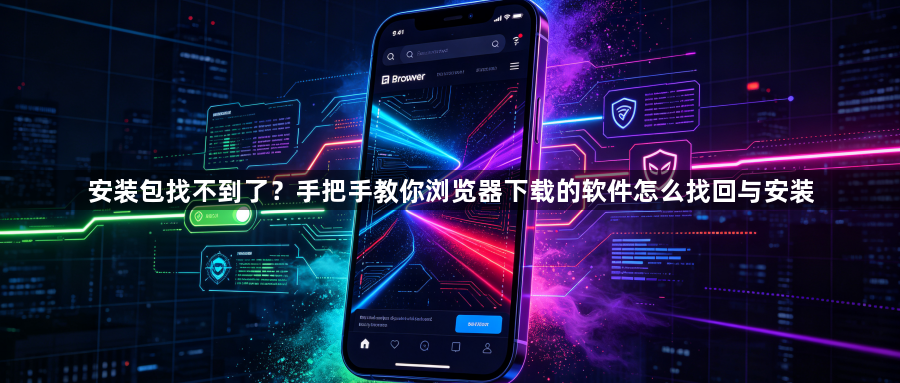 安装包找不到了?手把手教你浏览器下载的软件怎么找回与安装1
