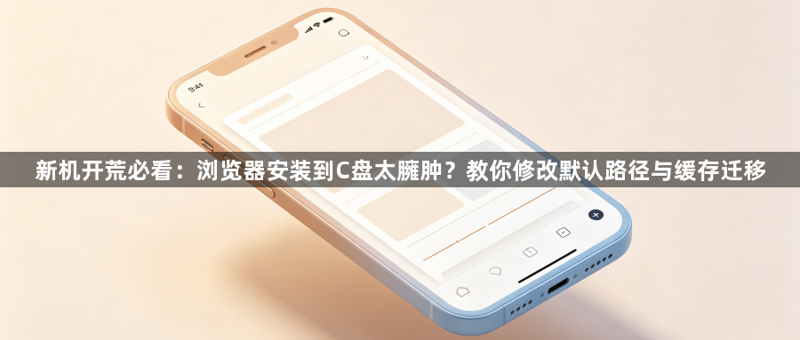 新机开荒必看:浏览器安装到C盘太臃肿?教你修改默认路径与缓存迁移1
