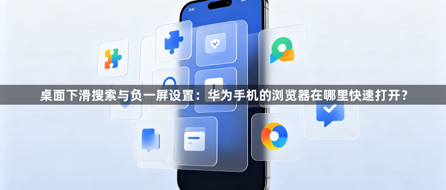 桌面下滑搜索与负一屏设置:华为手机的浏览器在哪里快速打开?1