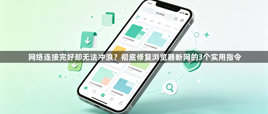 网络连接完好却无法冲浪？彻底修复浏览器断网的3个实用指令1