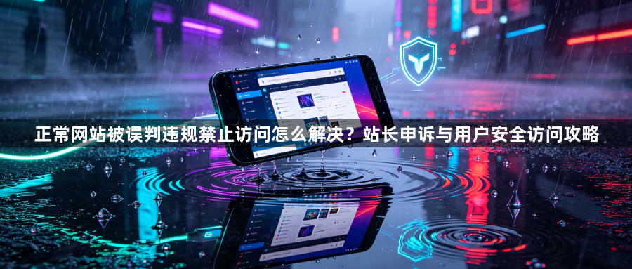 正常网站被误判违规禁止访问怎么解决?站长申诉与用户安全访问攻略1